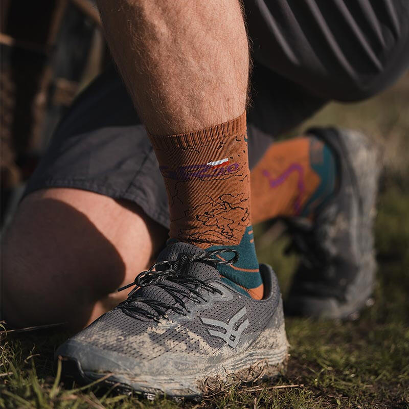 Chaussettes TREK COLLECTOR GR20 HAUTE Vert/Orange