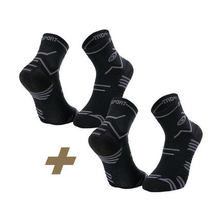 Pack chaussettes TRAIL ULTRA noir/noir