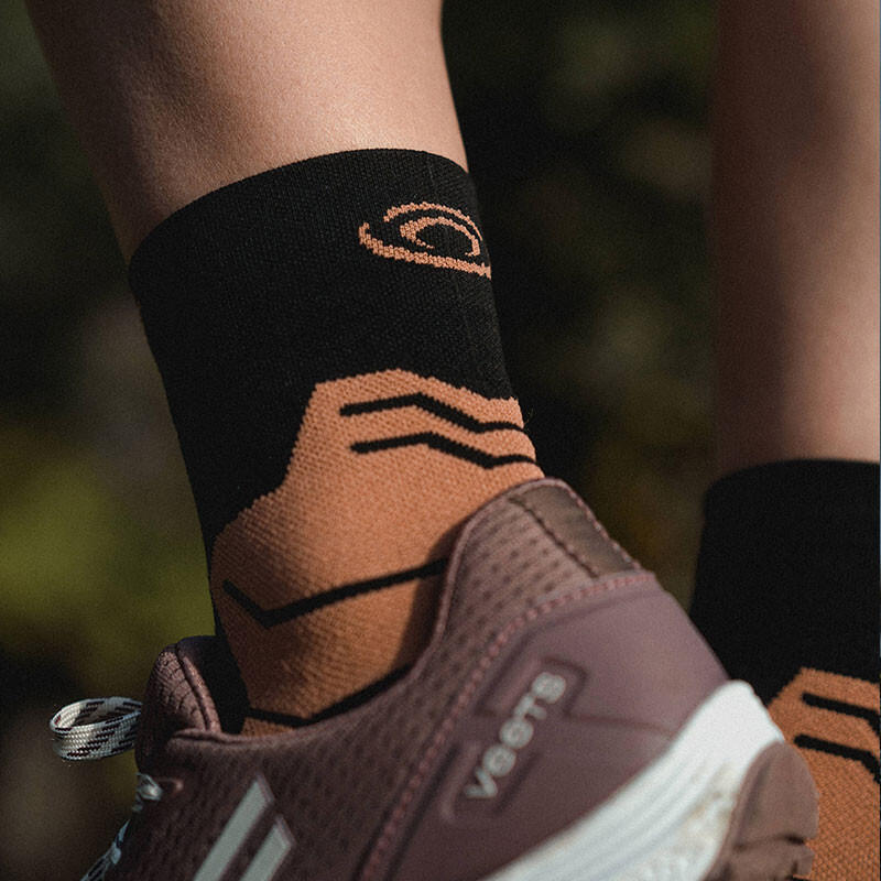 Chaussettes TREK GR MID "LYOCELL" Noir/Marron 4/4