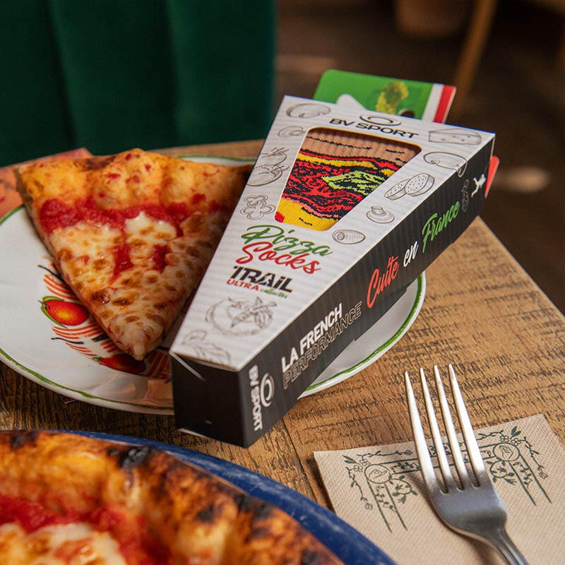 Chaussettes TRAIL ULTRA NUTRISOCKS Pizza Margherita - Collector