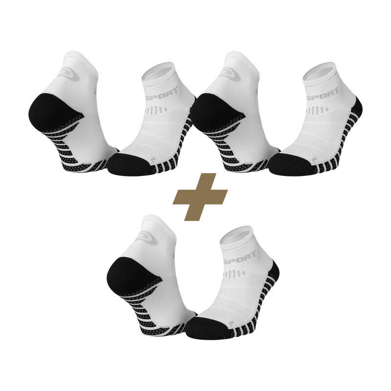 Pack x3 - Socquettes SCR ONE EVO blanc
