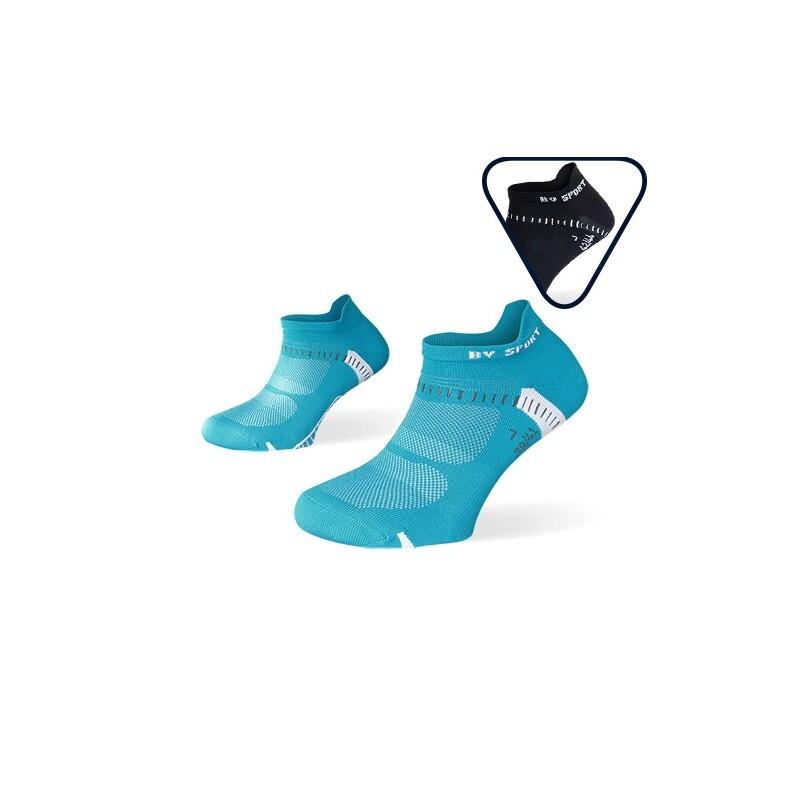 Pack x2 - Socquettes running ultra-courtes Light One bleu-noir