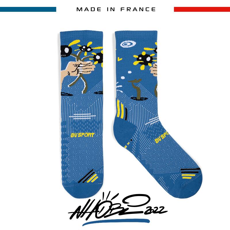 Chaussettes RUN COLLECTOR NHOBI Amour bleu