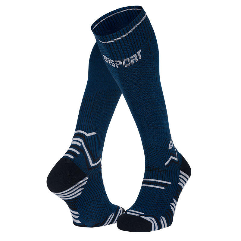 Chaussettes Trail compression bleu/noir