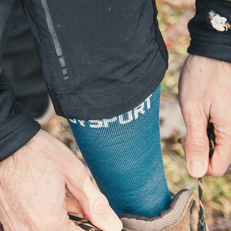 Calcetines DOBLE GR ALTOS "LYOCELL" Azul 3/4