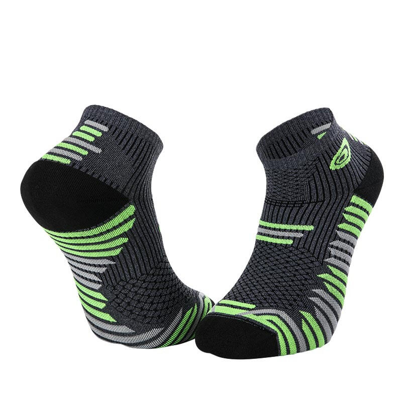 Socquettes TRAIL ELITE gris-vert