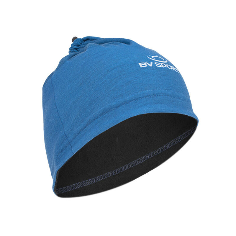 Bonnet-tour de cou hiver bleu - Mix