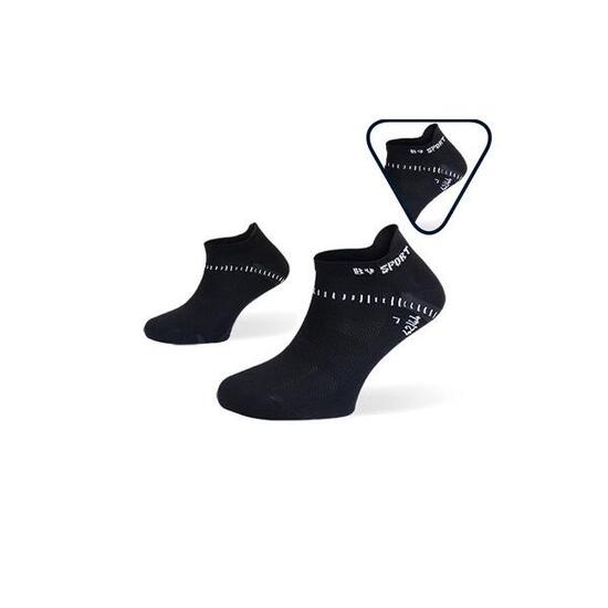 Pack x2 - Socquettes running ultra-courtes Light One noir-noir
