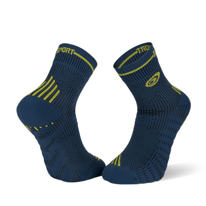 Chaussettes RUN MARATHON bleu-jaune