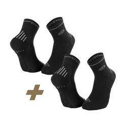 Pack chaussettes RUN MARATHON noir-noir