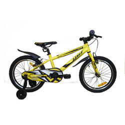 Bicicleta Montaña Niños 18" Umit Cuadro Aluminio 180 Amarillo