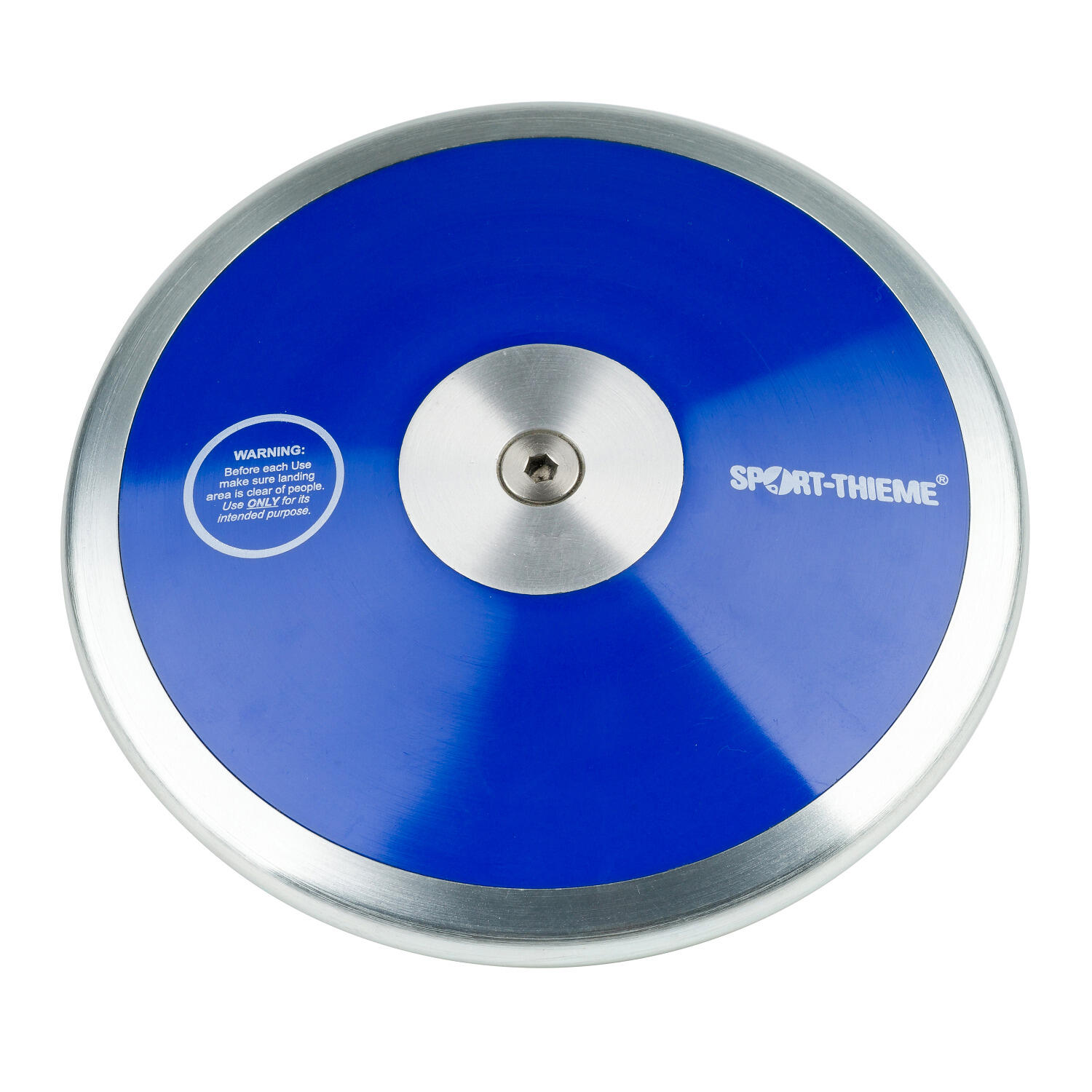 Wettkampfdiskus Club 1 kg Leichtathletik Unisex Blau-Silber 2/3