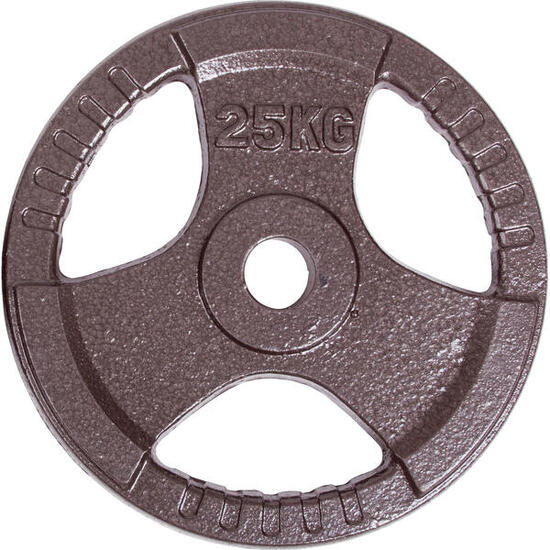 Hantelscheibe Wettkampf, Guss 5 kg Gewichtheben Unisex Schwarz
