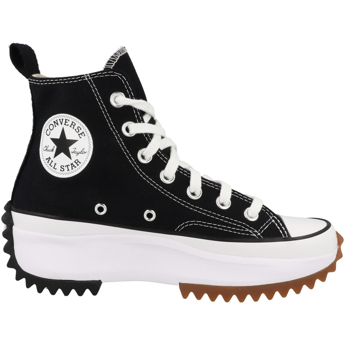 Converse - Chaussures  Run Star Hike Hi Black White Gum - Baskets - Blanc|noir - 42,5 - Decathlon