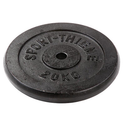 Hantelscheibe Gusseisen 5 kg Gewichtheben Unisex Schwarz