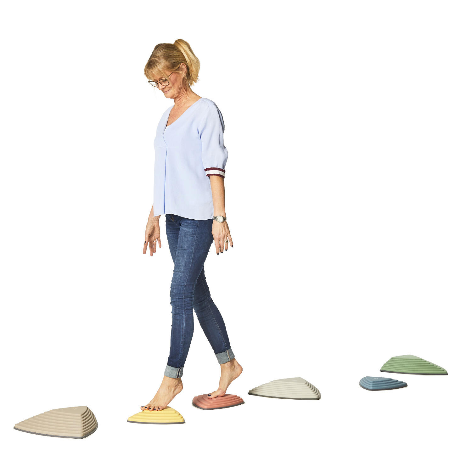 Balanciersteine-Set Fluss-Steine Nordic Gesundheitssport Unisex 4/6