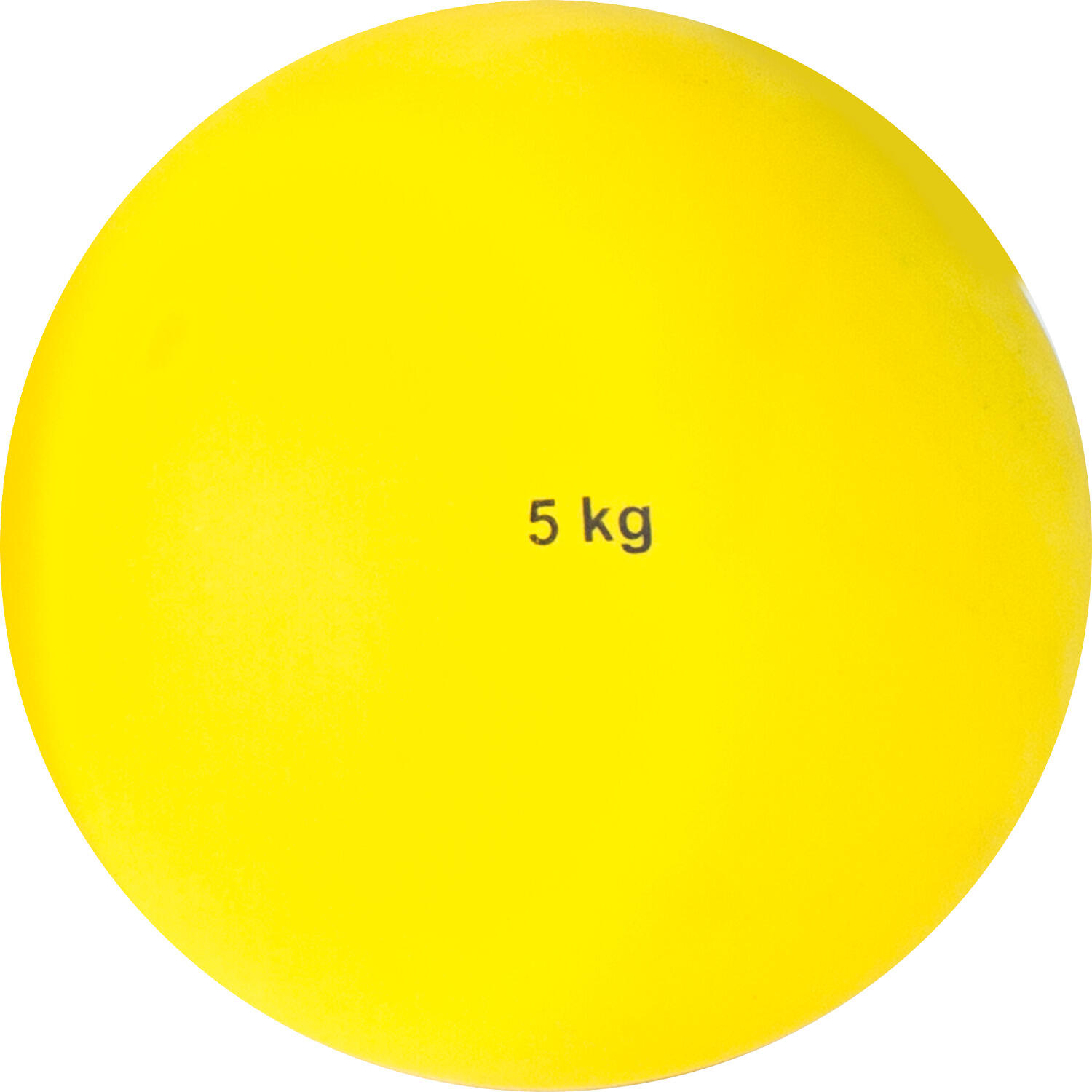 Trainings-Stoßkugel Kunststoff 5 kg, Gelb ø 135 mm Leichtathletik Unisex Gelb 2/3