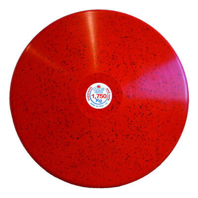 Übungsdiskus 1.75 kg. Rot (Männer) Leichtathletik Unisex Rot