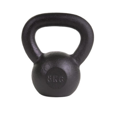 Kettlebell Pulverbeschichtet 10 kg Gewichtheben Unisex Schwarz