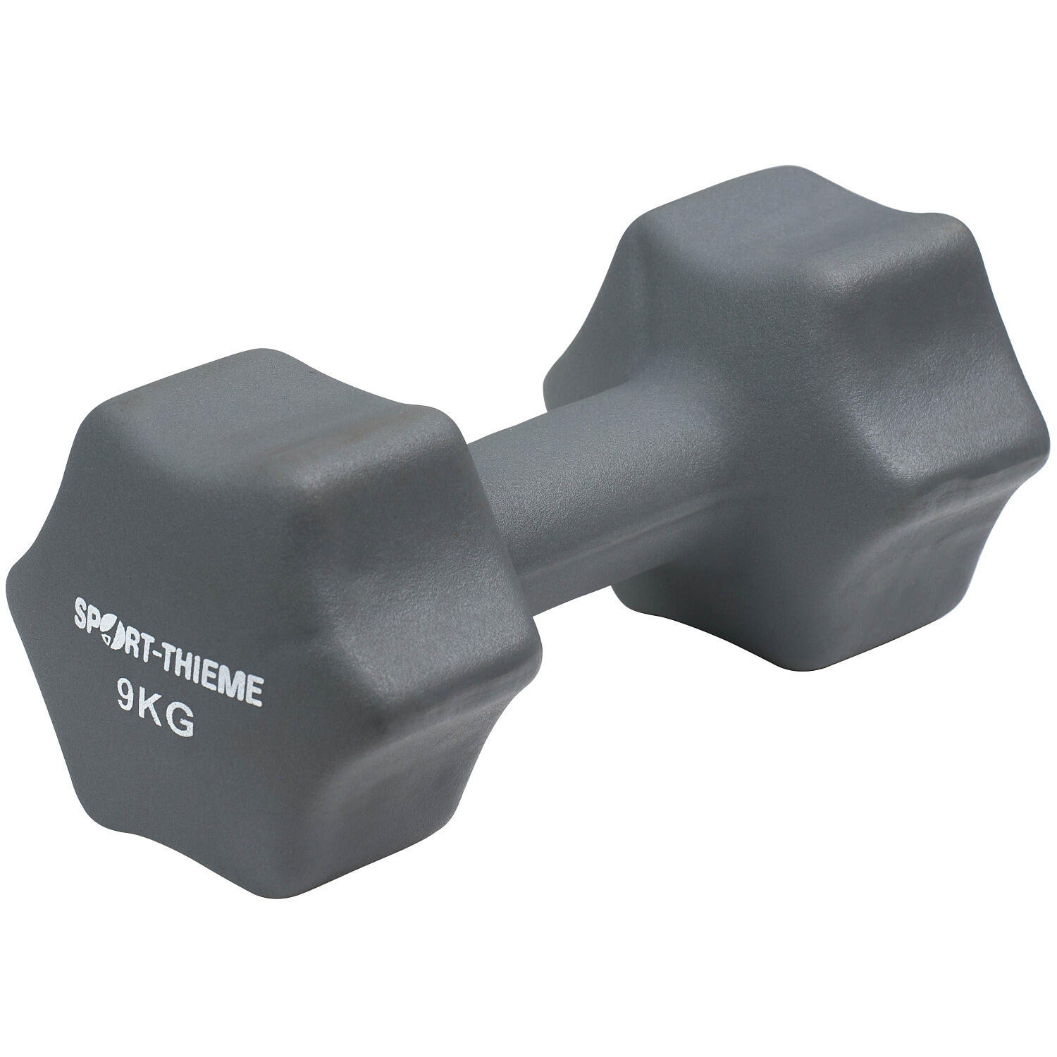 SPORT-THIEME Fausthantel Neopren 9 kg Dunkelgrau Gewichtheben Unisex Dunkelgrau