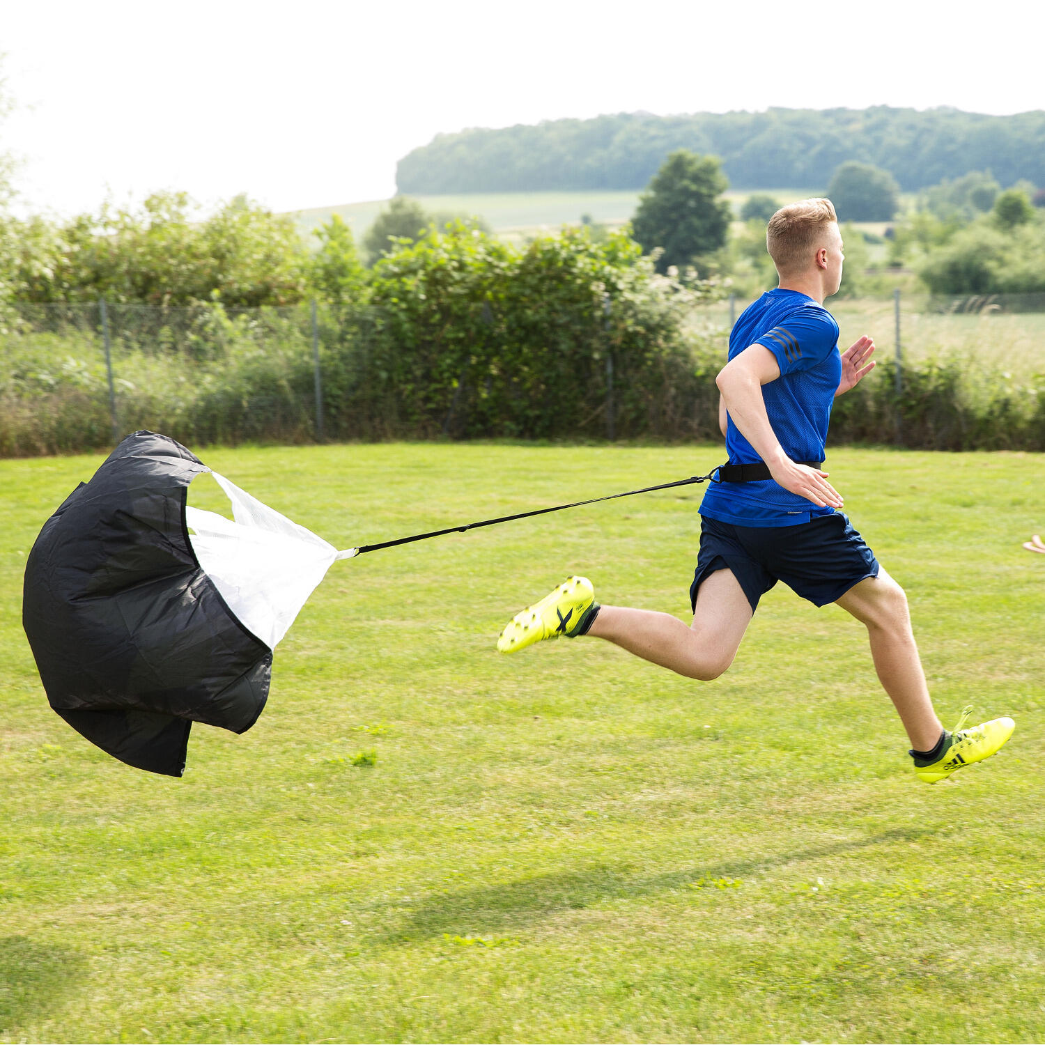 Sprintfallschirm Functional Training Unisex Schwarz 2/4