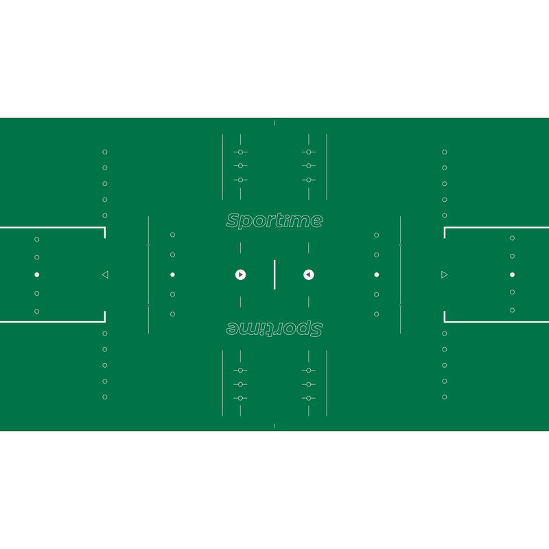 Sportime Tischkicker Match, White Guardian vs. Red Dragon, Spielfeld: Rasen