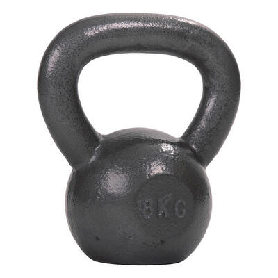 Kettlebell Hammerschlag, lackiert, Grau 8 kg Gewichtheben Unisex Grau