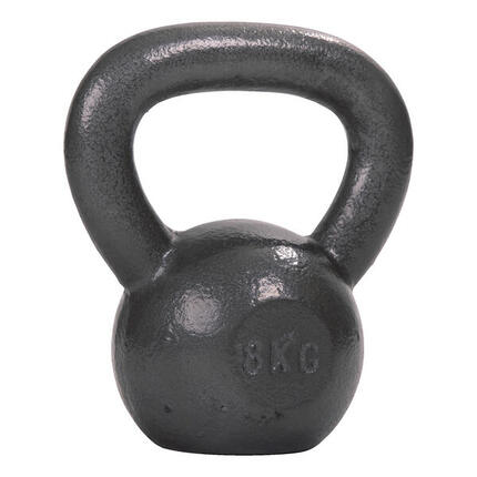 Kettlebell Hammerschlag, lackiert, Grau 8 kg Gewichtheben Unisex Grau