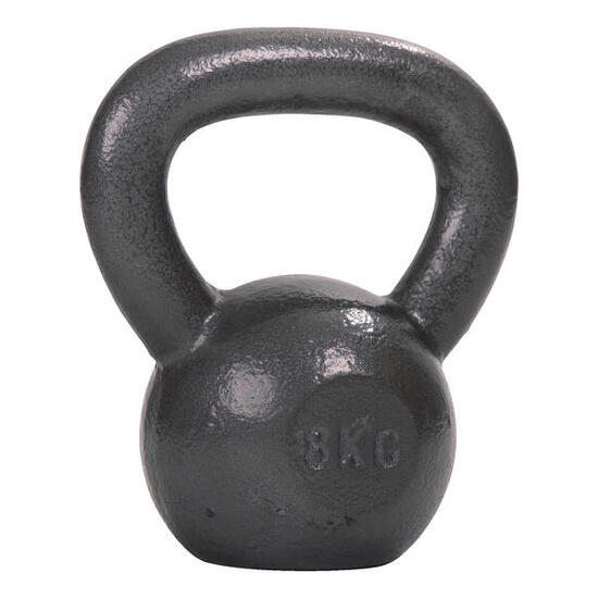 Kettlebell Hammerschlag, lackiert, Grau 8 kg Gewichtheben Unisex Grau