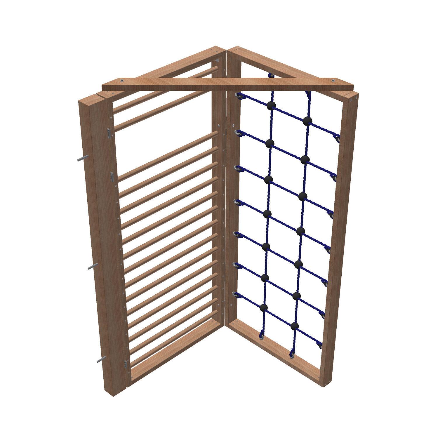Turnwand-Kombination TuWa Eck-Kletterwand 2 Turnen Unisex Holz 2/4