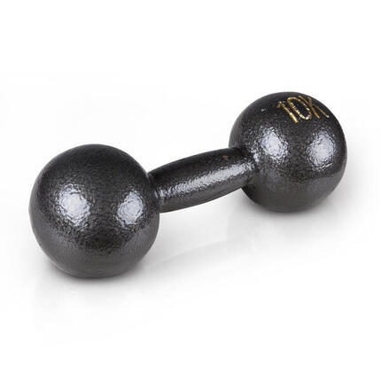 Kompakthantel Retro 4 kg Gewichtheben Unisex Schwarz-Grau