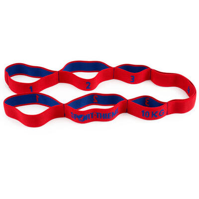 Elastikband Flex-Loop 10 kg Fitness / Krafttraining Unisex Rot-Blau