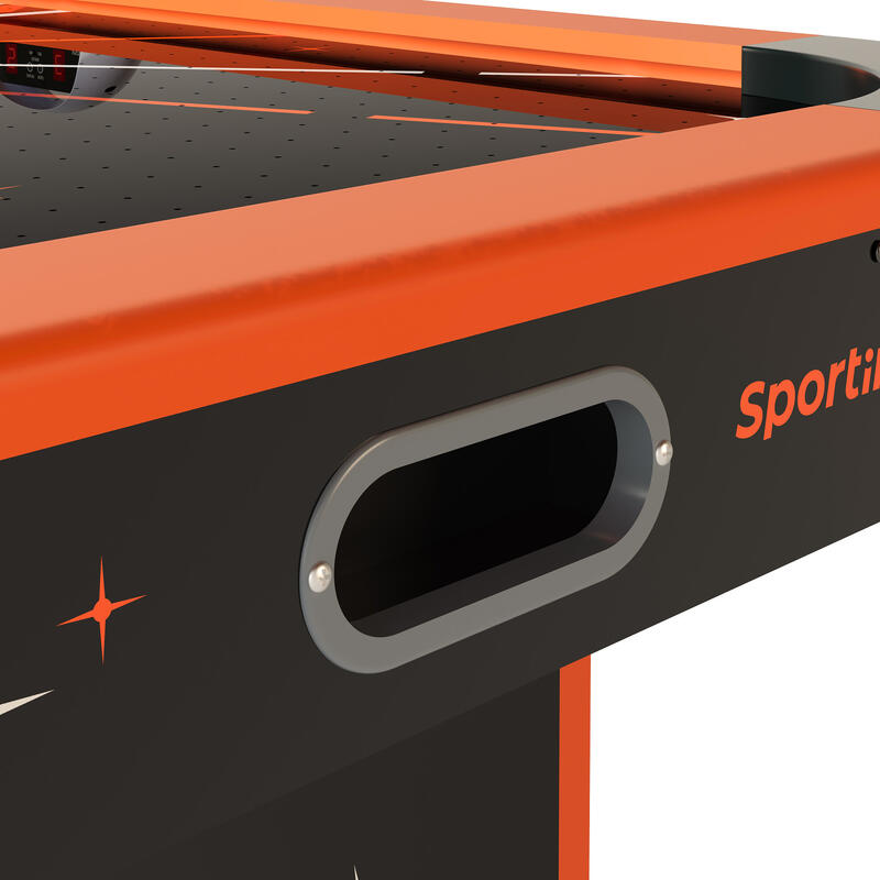 Sportime 6ft LED-Airhockey-Tisch, Star Crusher Orange