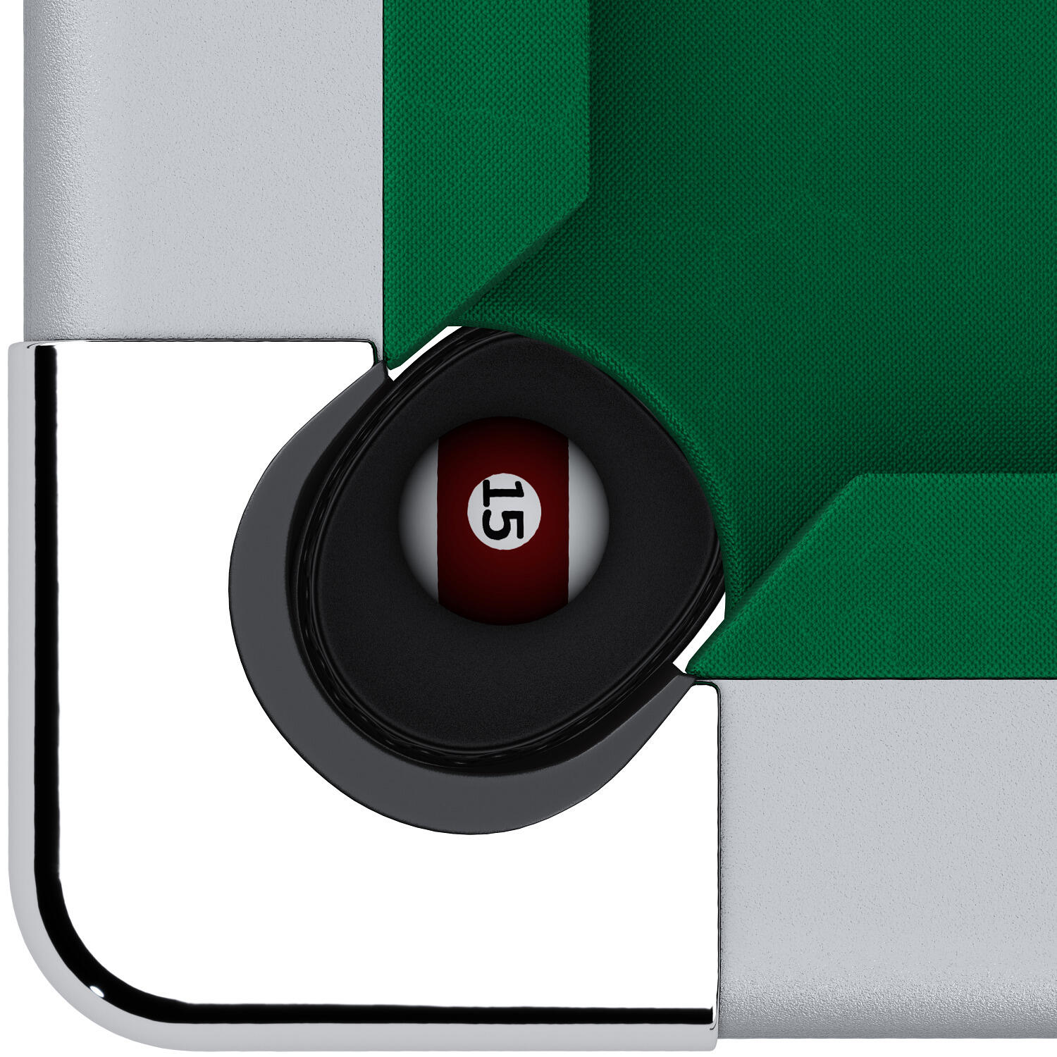 Billardtisch Club Pro III Dekor Grau EuroSpeed Grün 7 ft (Spielfeld 198x99 cm 4/6