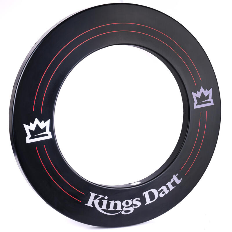 Kings Dart PU-Surround, einteilig, Schwarz-Rot