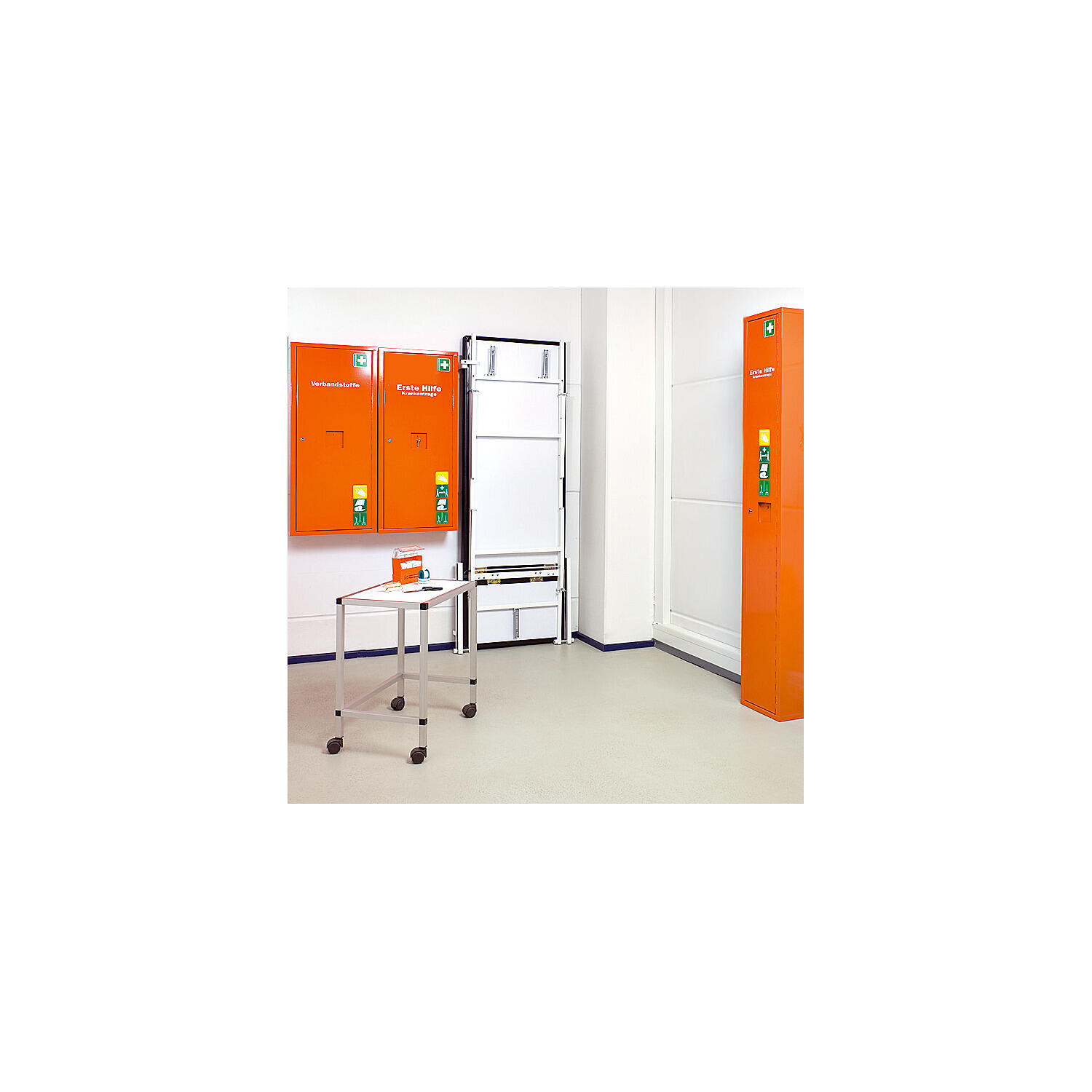 Wandklappliege senkrecht ausklappbar 50 cm Schulsport Unisex 3/5