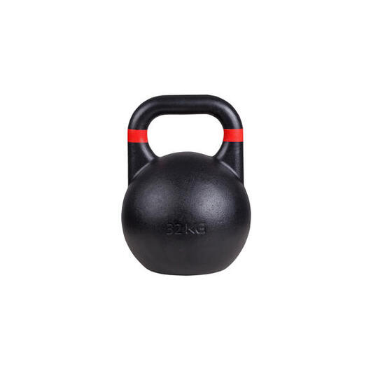 Kettlebell Competition 32 kg, Rot Gewichtheben Unisex Schwarz