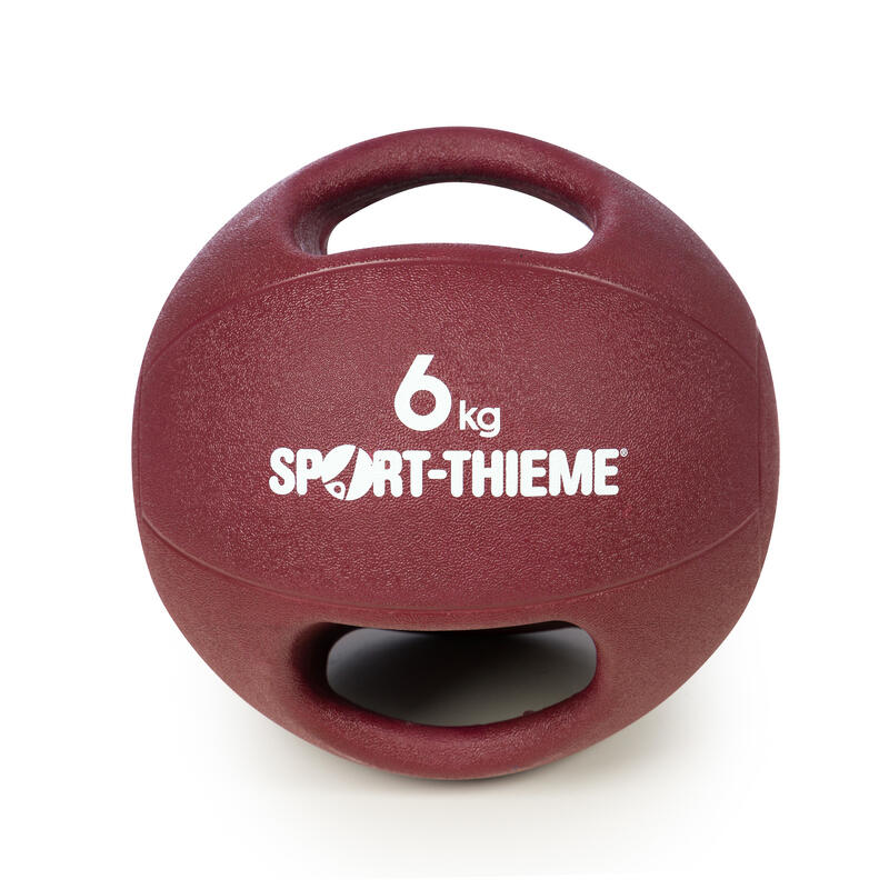 Sport-Thieme Medecine ball « Dual Grip », 6 kg, bordeaux