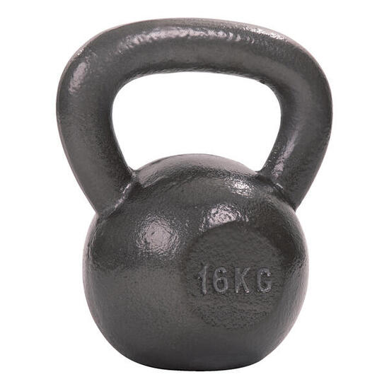 Kettlebell Hammerschlag, lackiert, Grau 10 kg Gewichtheben Unisex Grau