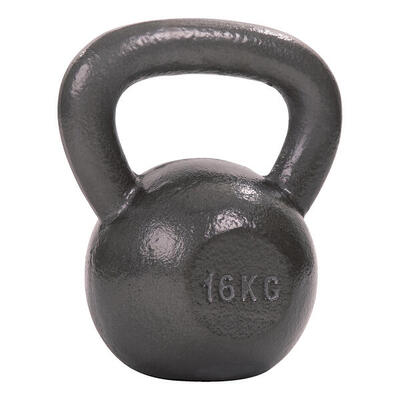Kettlebell Hammerschlag, lackiert, Grau 6 kg Gewichtheben Unisex Grau