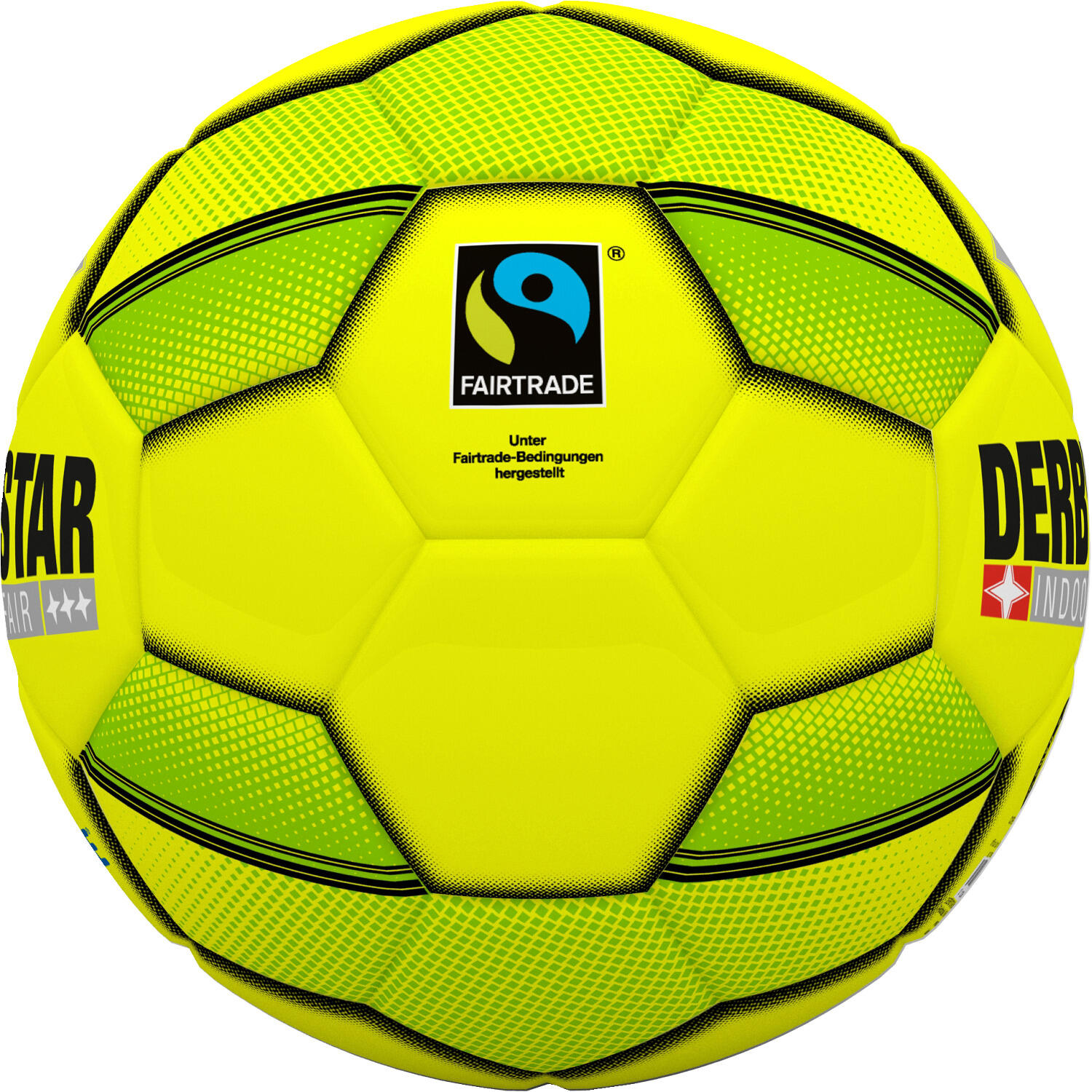 Hallenfußball Indoor Fair Fussball Unisex Gelb-Grün 2/3