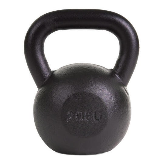 Kettlebell Pulverbeschichtet 8 kg Gewichtheben Unisex Schwarz