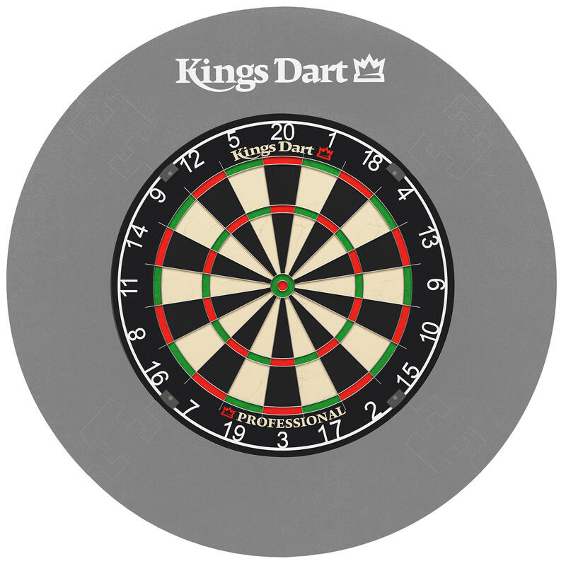 Kings Dart Dart-Set Profi, Professional HD (Zahlenring Kunststoff), Grau