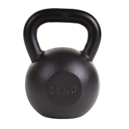 Kettlebell Pulverbeschichtet 8 kg Gewichtheben Unisex Schwarz