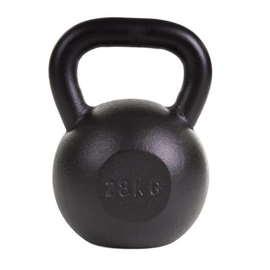 Kettlebell Pulverbeschichtet 8 kg Gewichtheben Unisex Schwarz