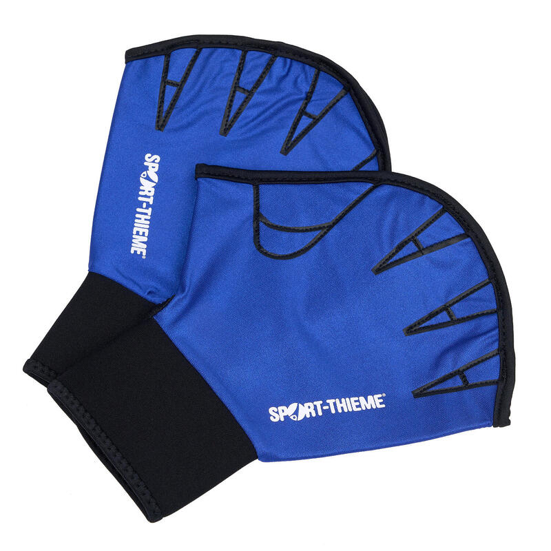 Sport-Thieme Aqua-Fitness-Handschuhe Offen, L, 26,5x19 cm, Blau