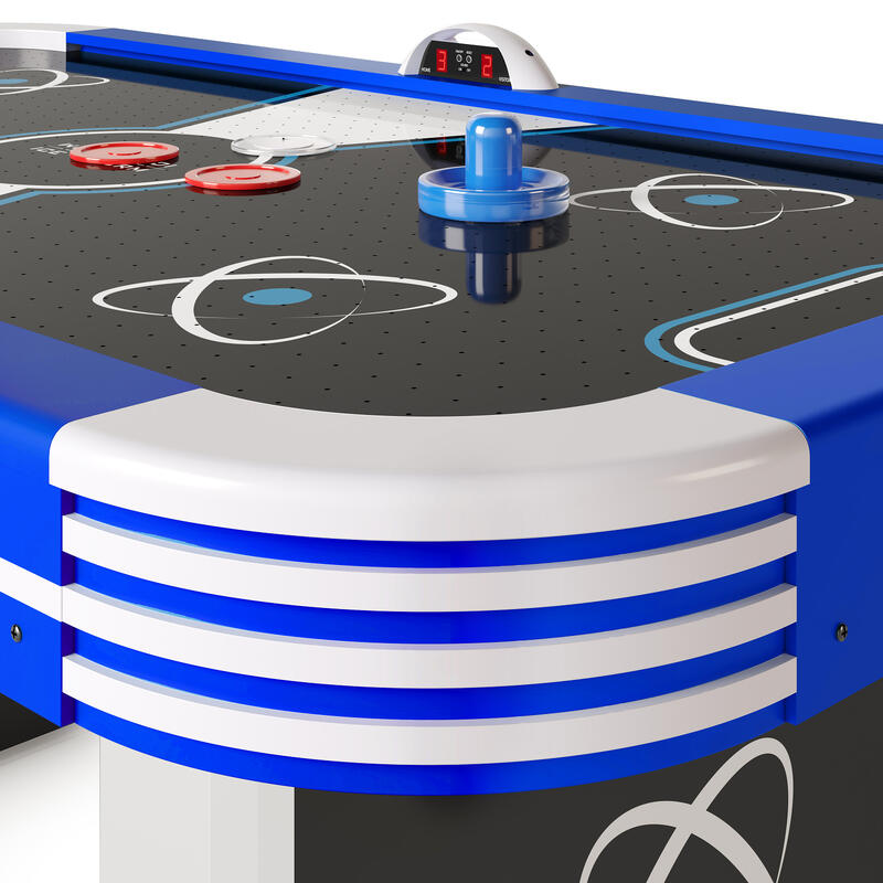 Sportime 6ft LED-Airhockey-Tisch, Ice Storm Dunkelblau