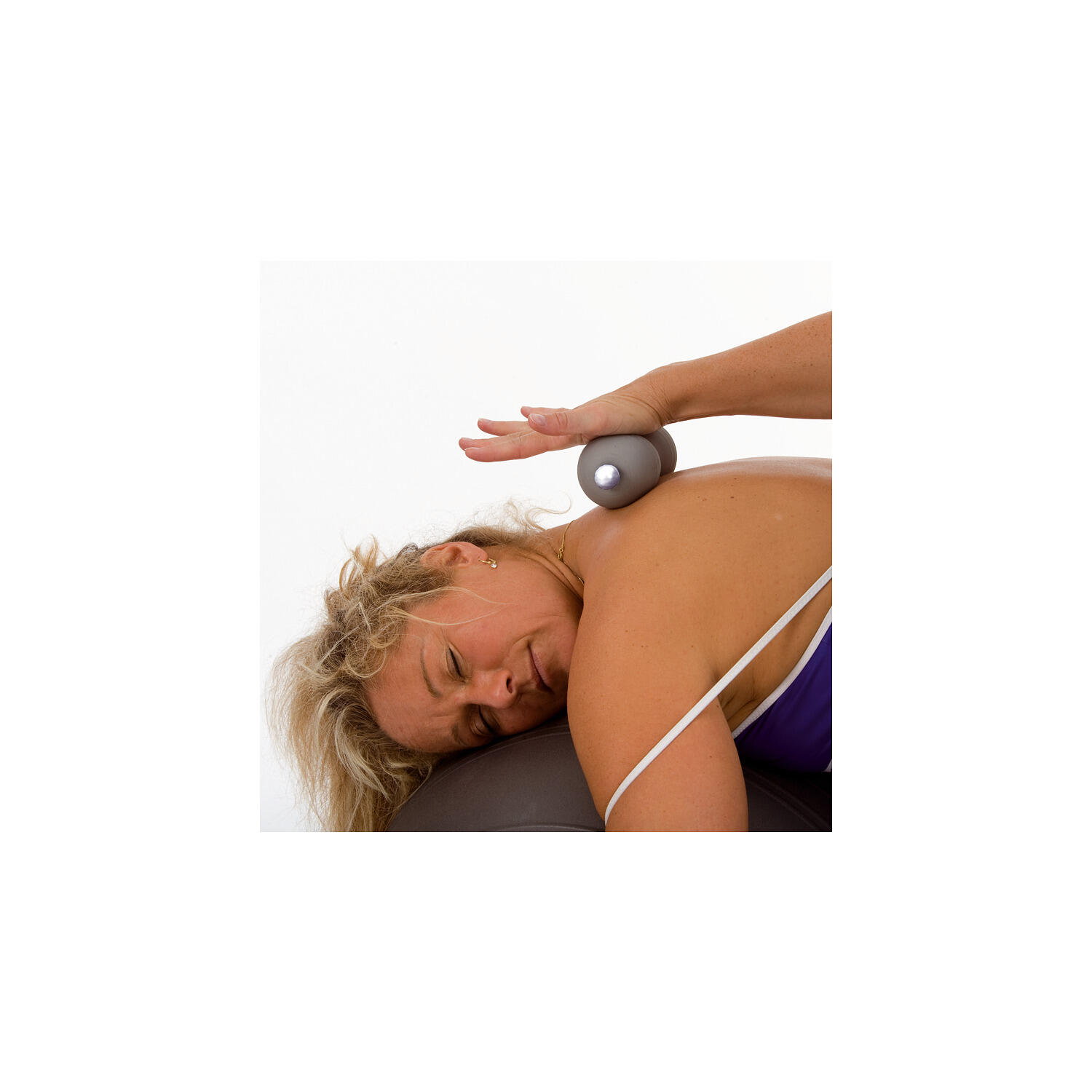 Faszienball Bodybone Fitnesstraining Unisex Grau 2/3