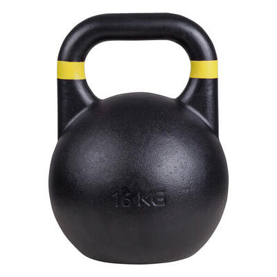 Kettlebell Competition 16 kg, Gelb Gewichtheben Unisex Schwarz