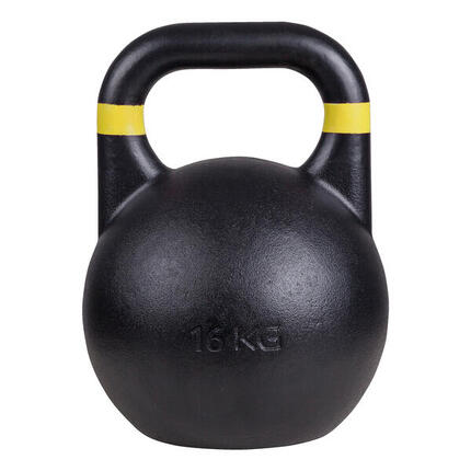 Kettlebell Competition 16 kg, Gelb Gewichtheben Unisex Schwarz